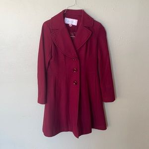 Jessica Simpson red/Burgundy pea coat